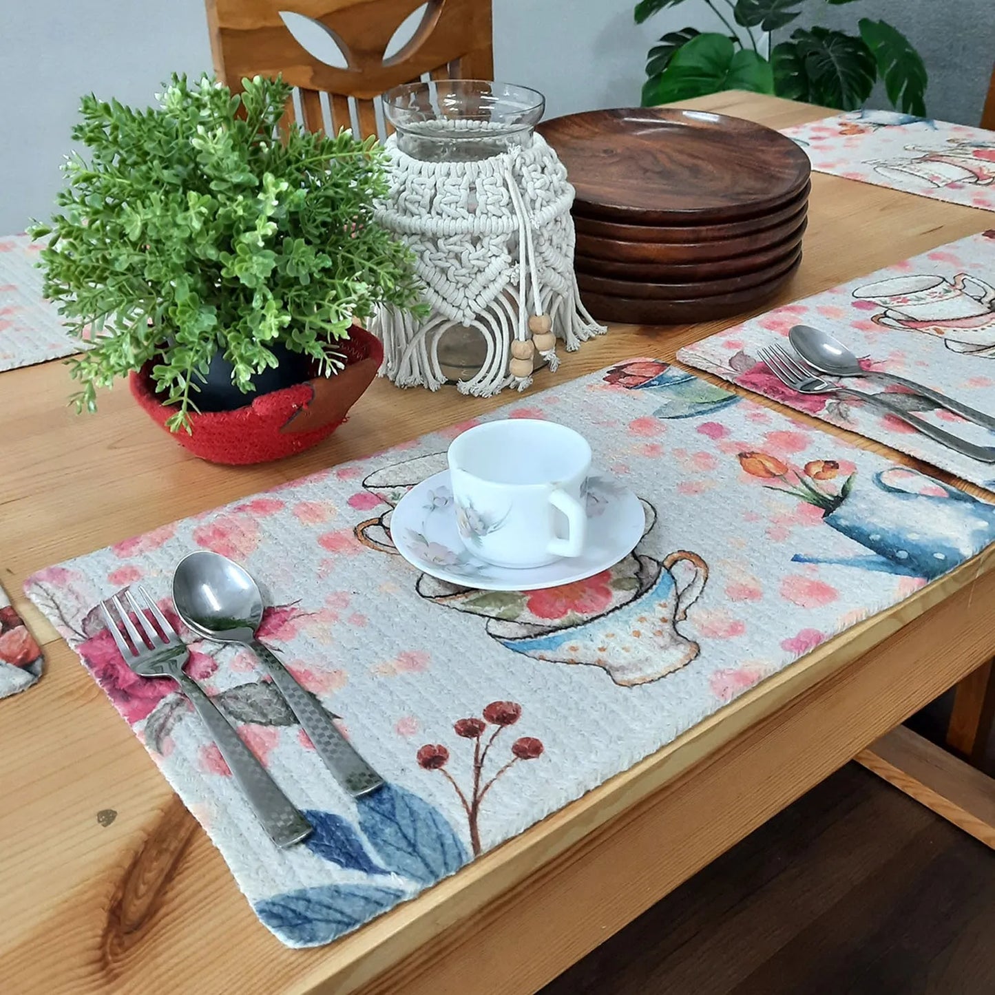 All Natural Rectangular Cotton Braided Placemats – A Busy Kitchen