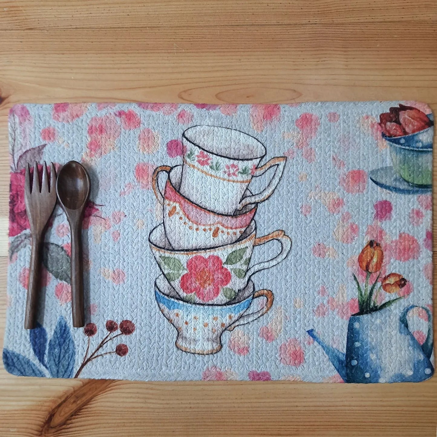 All Natural Rectangular Cotton Braided Placemats – A Busy Kitchen