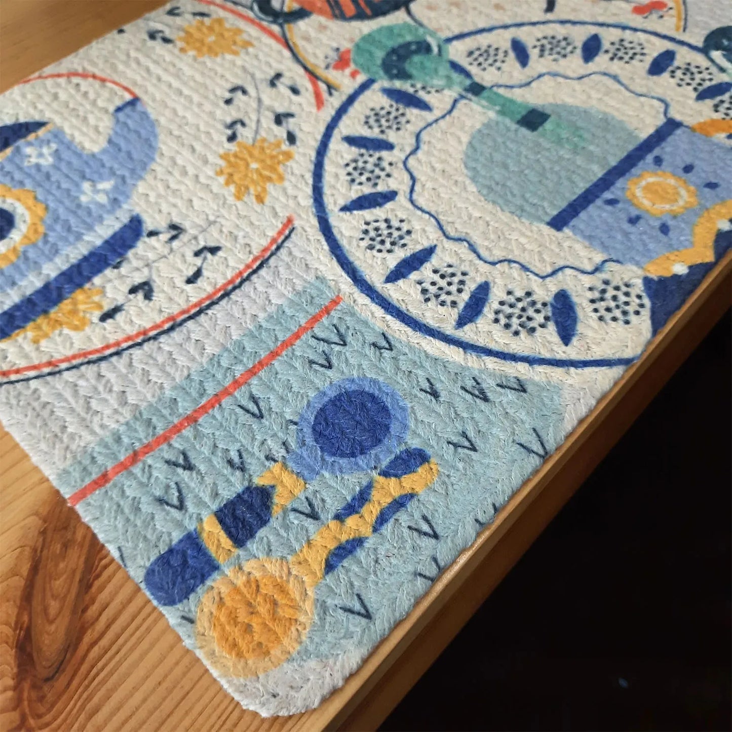 All Natural Rectangular Cotton Braided Placemats – Kettle & Spoon