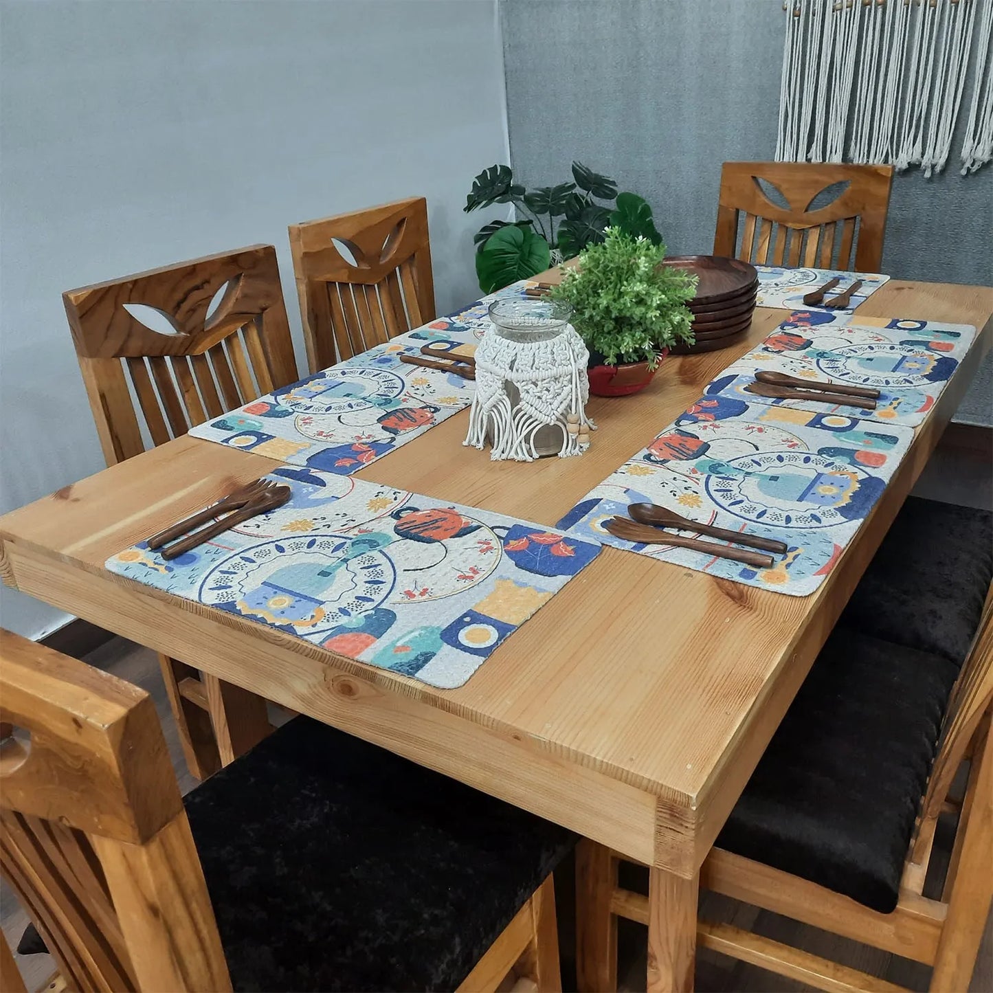 All Natural Rectangular Cotton Braided Placemats – Kettle & Spoon
