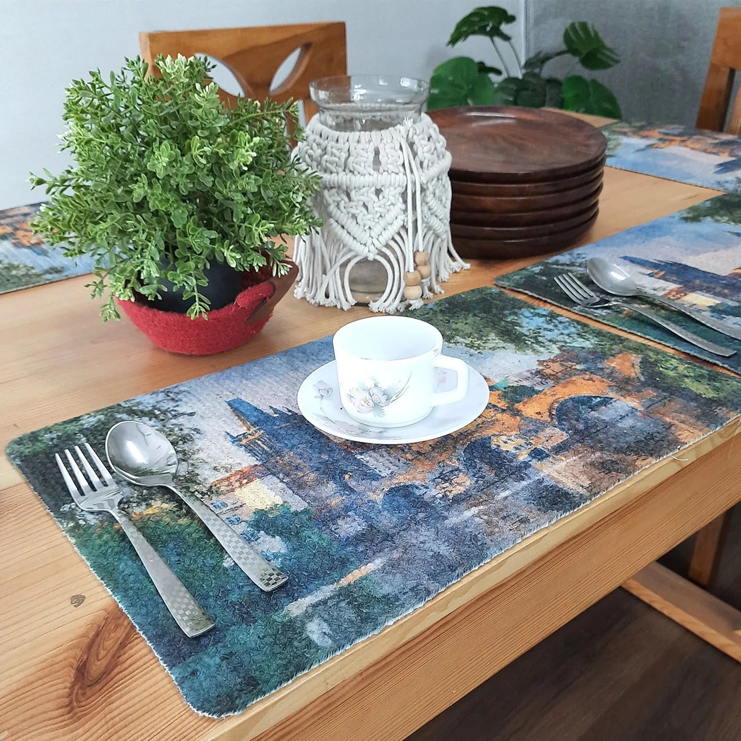 All Natural Rectangular Cotton Braided Placemats – Old Town