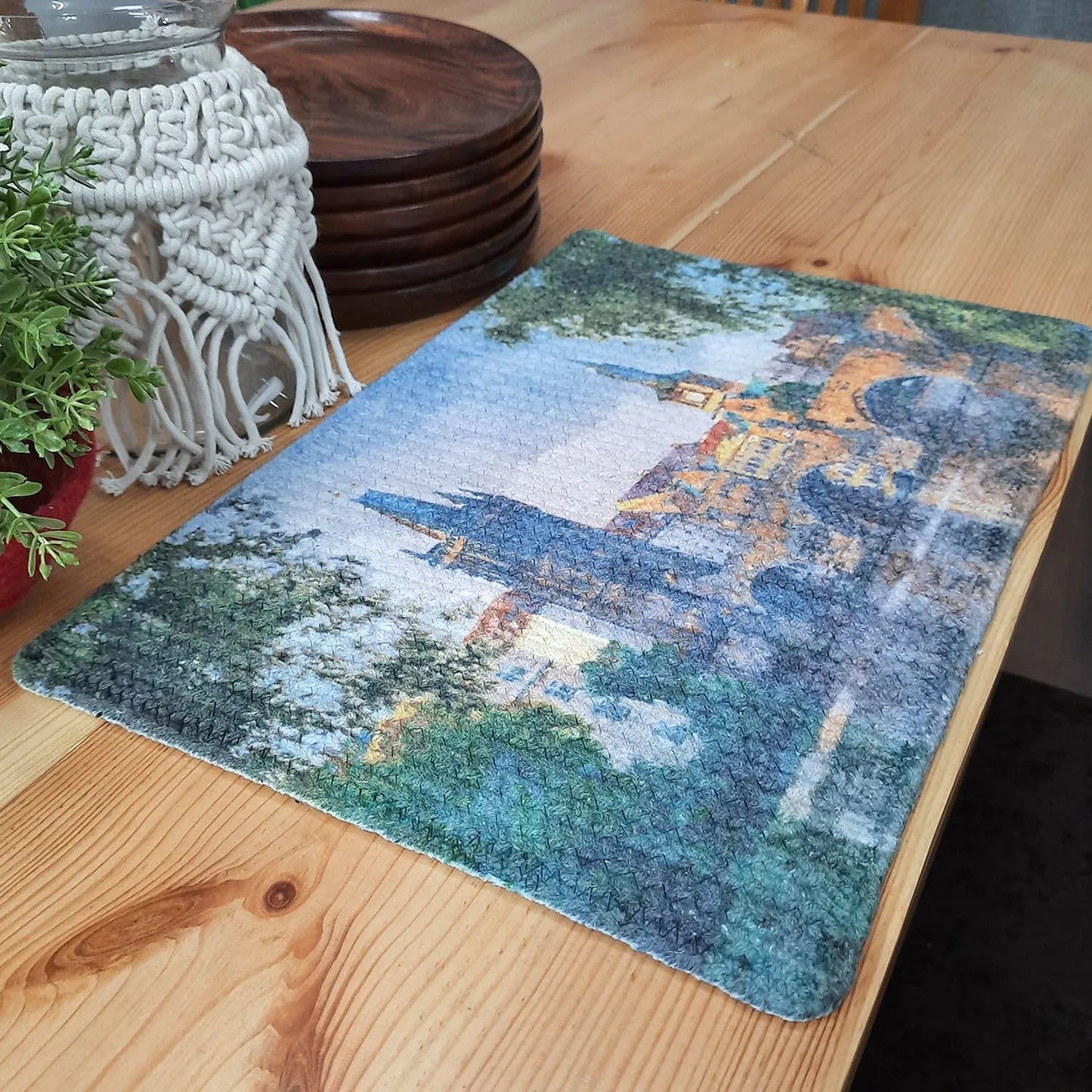 All Natural Rectangular Cotton Braided Placemats – Old Town