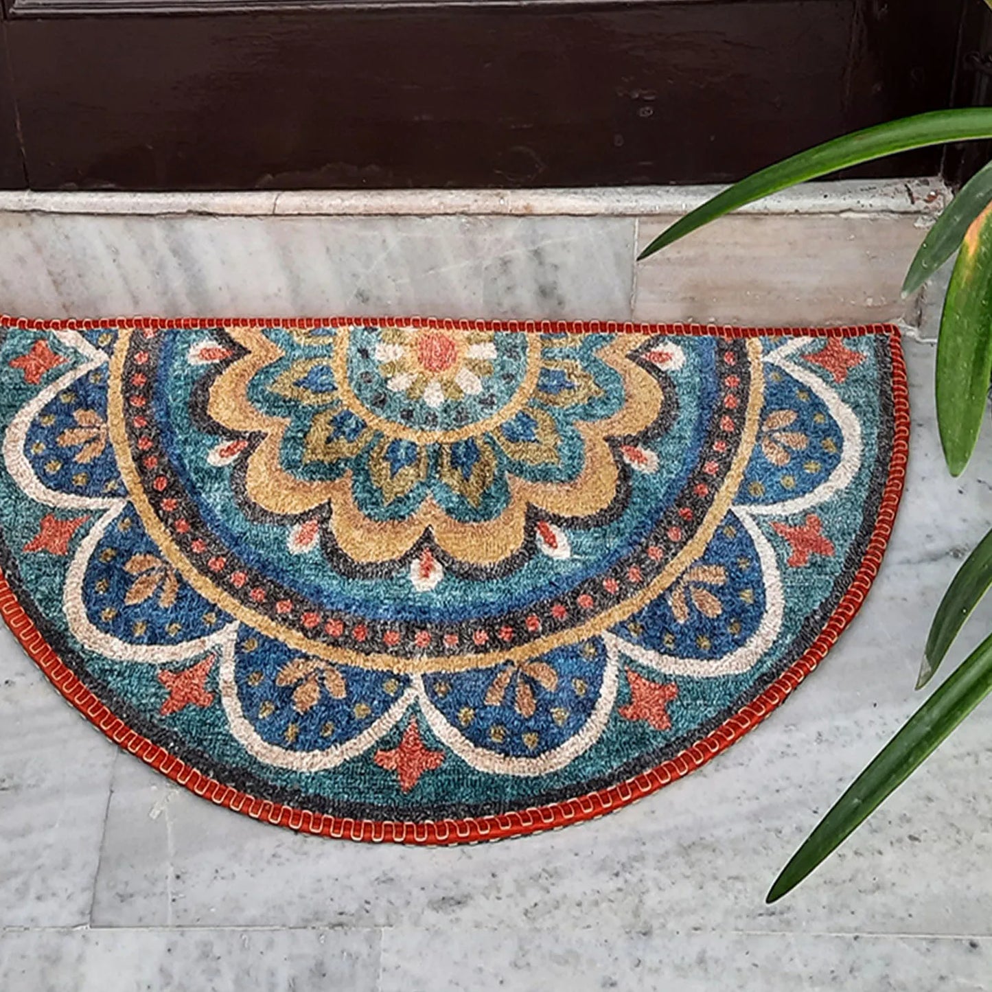 Avioni Home Floor Mats in Beautiful Rangoli Design – Anti Slip, Durable & Washable | Outdoor & Indoor