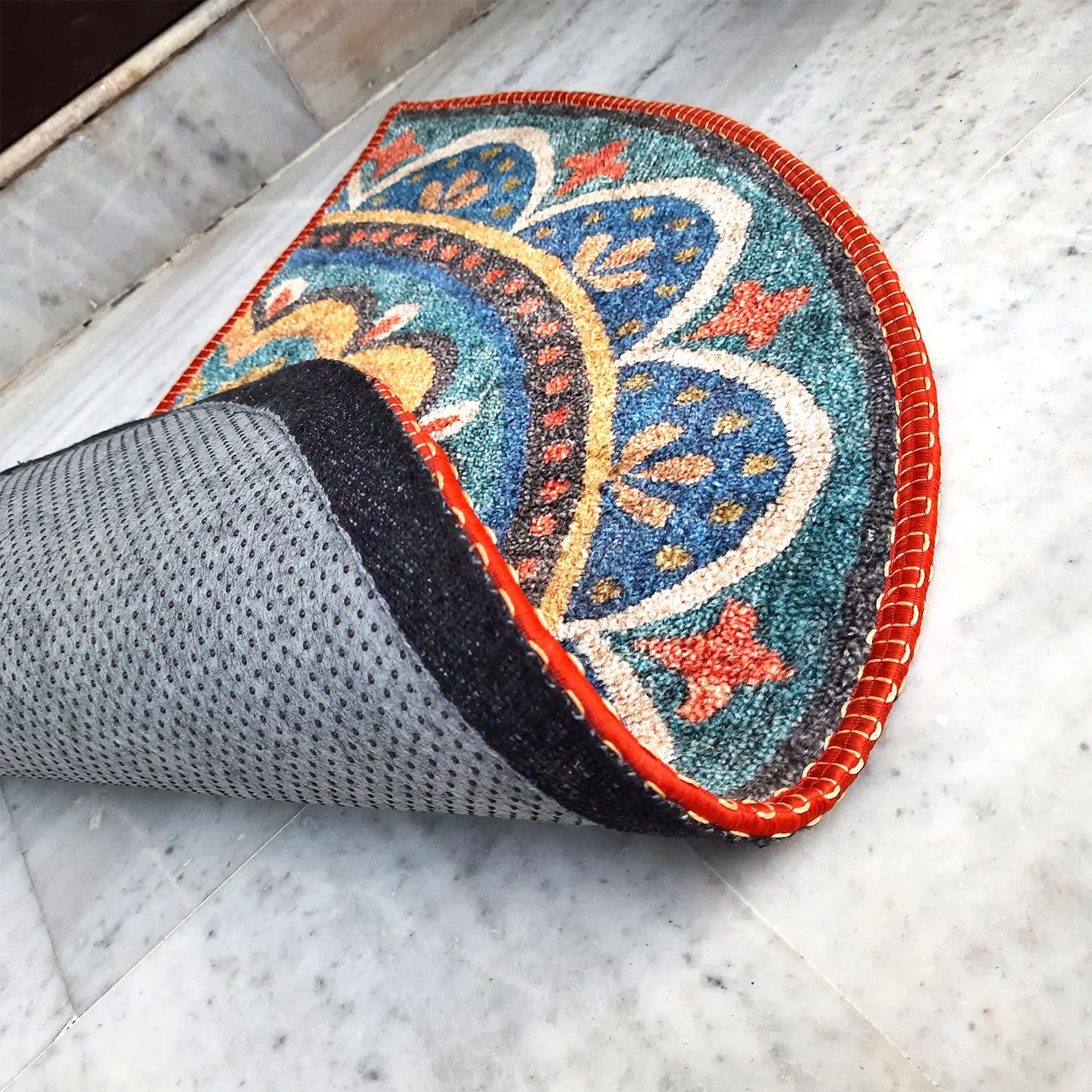 Avioni Home Floor Mats in Beautiful Rangoli Design – Anti Slip, Durable & Washable | Outdoor & Indoor