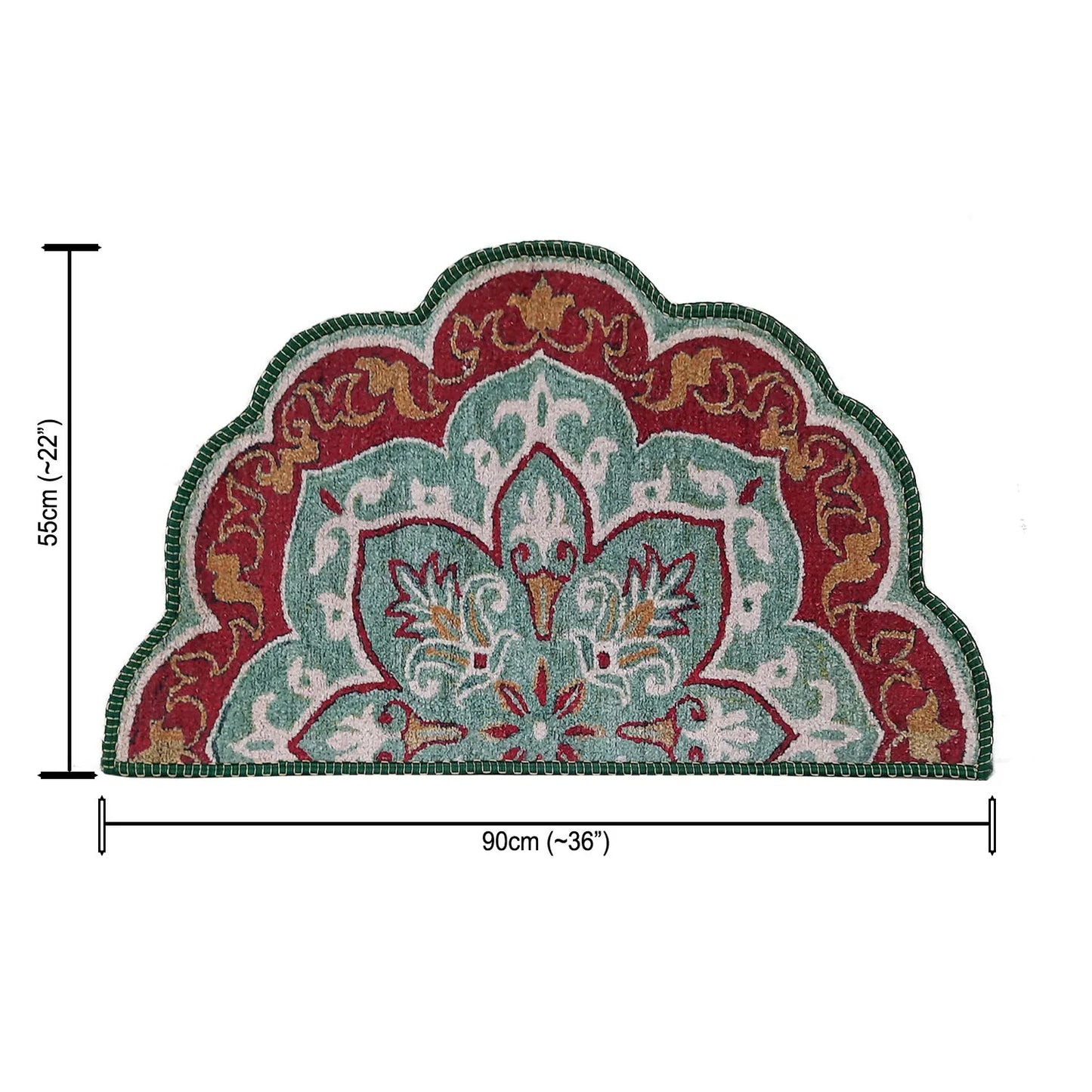 Avioni Home Floor Mats in Beautiful Rangoli Modern Petals Design – Anti Slip, Durable & Washable | Outdoor & Indoor