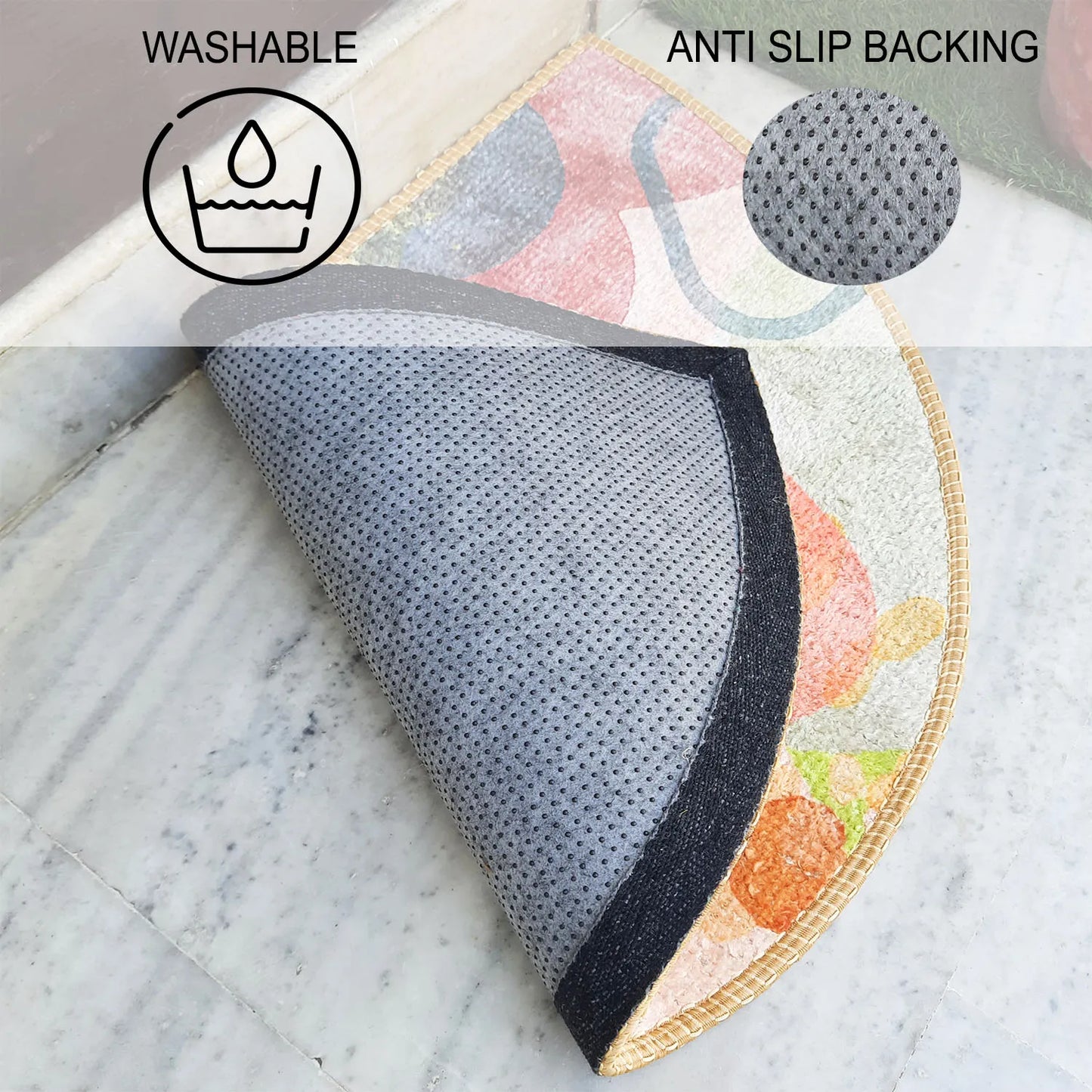 Avioni Home Floor Mats in Beautiful Boho Abstract Design – Anti Slip, Durable & Washable | Outdoor & Indoor