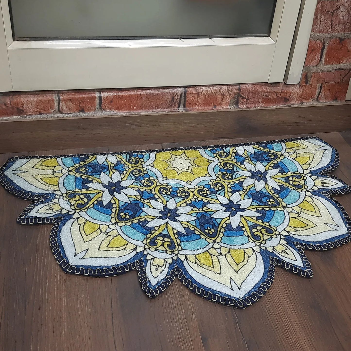 Avioni Home Floor Mats in Beautiful Rangoli Cutout Design – Anti Slip, Durable & Washable | Outdoor & Indoor