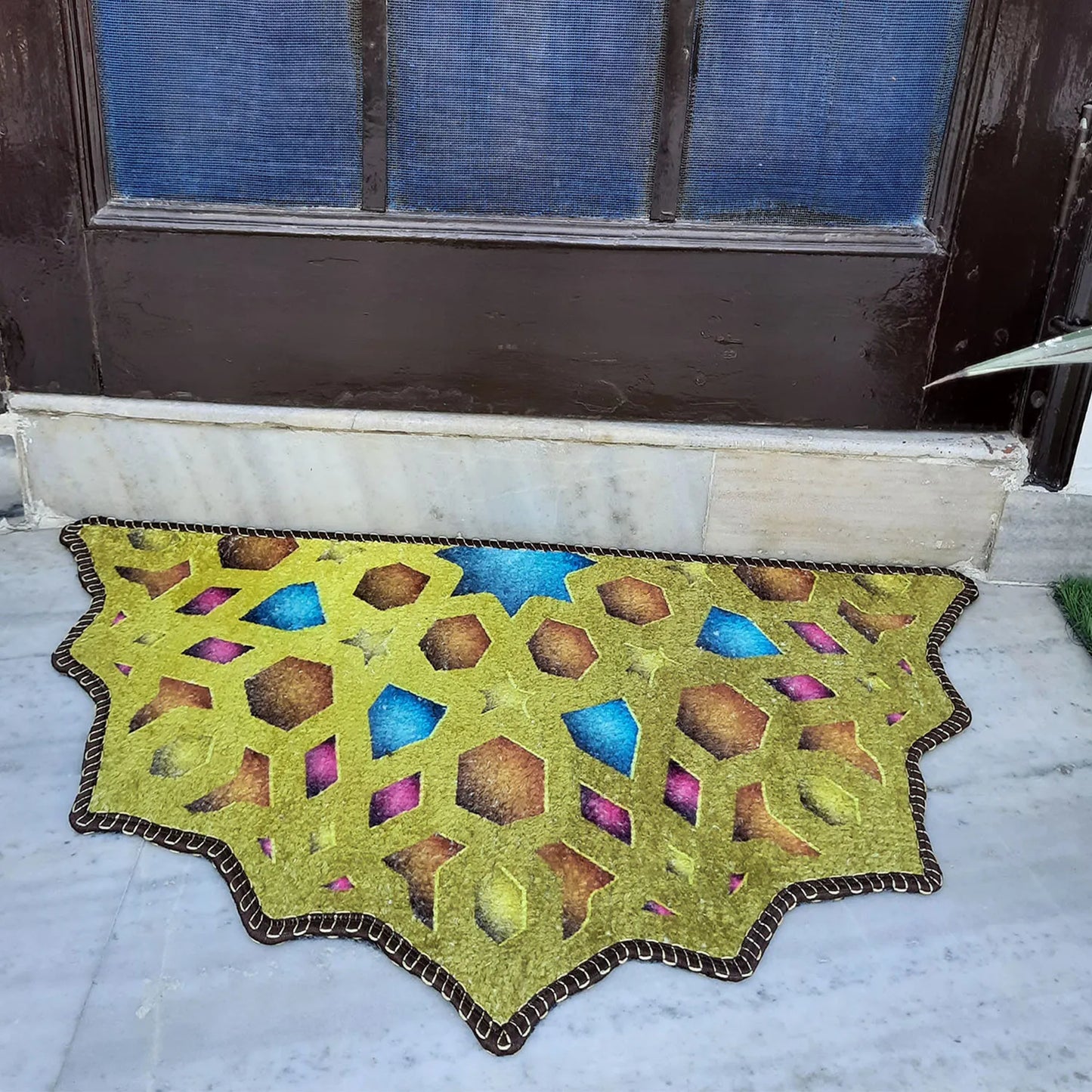 Avioni Home Floor Mats in Beautiful Persian Cutout Design – Anti Slip, Durable & Washable | Outdoor & Indoor