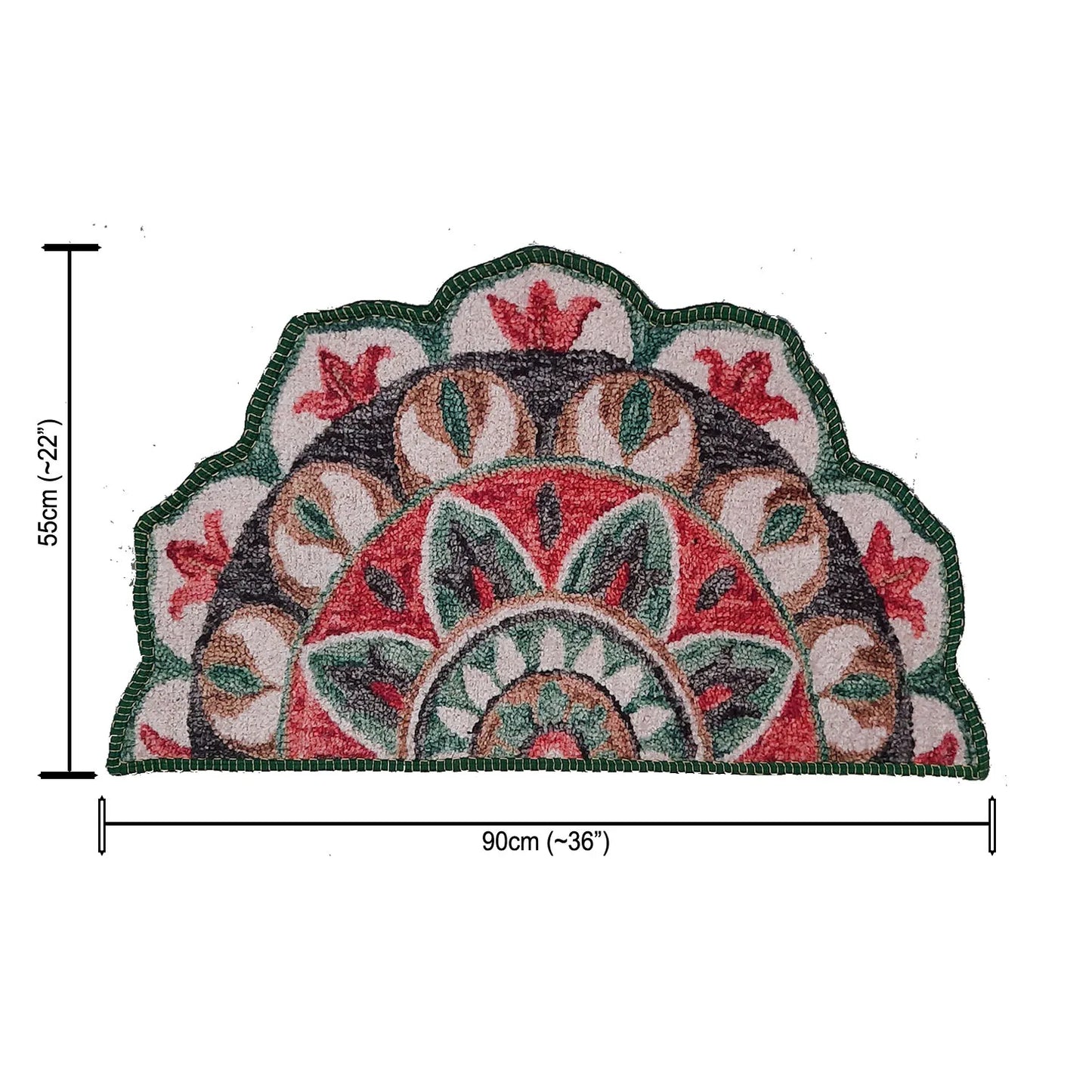 Avioni Home Floor Mats in Beautiful Rangoli Design – Anti Slip, Durable & Washable | Outdoor & Indoor
