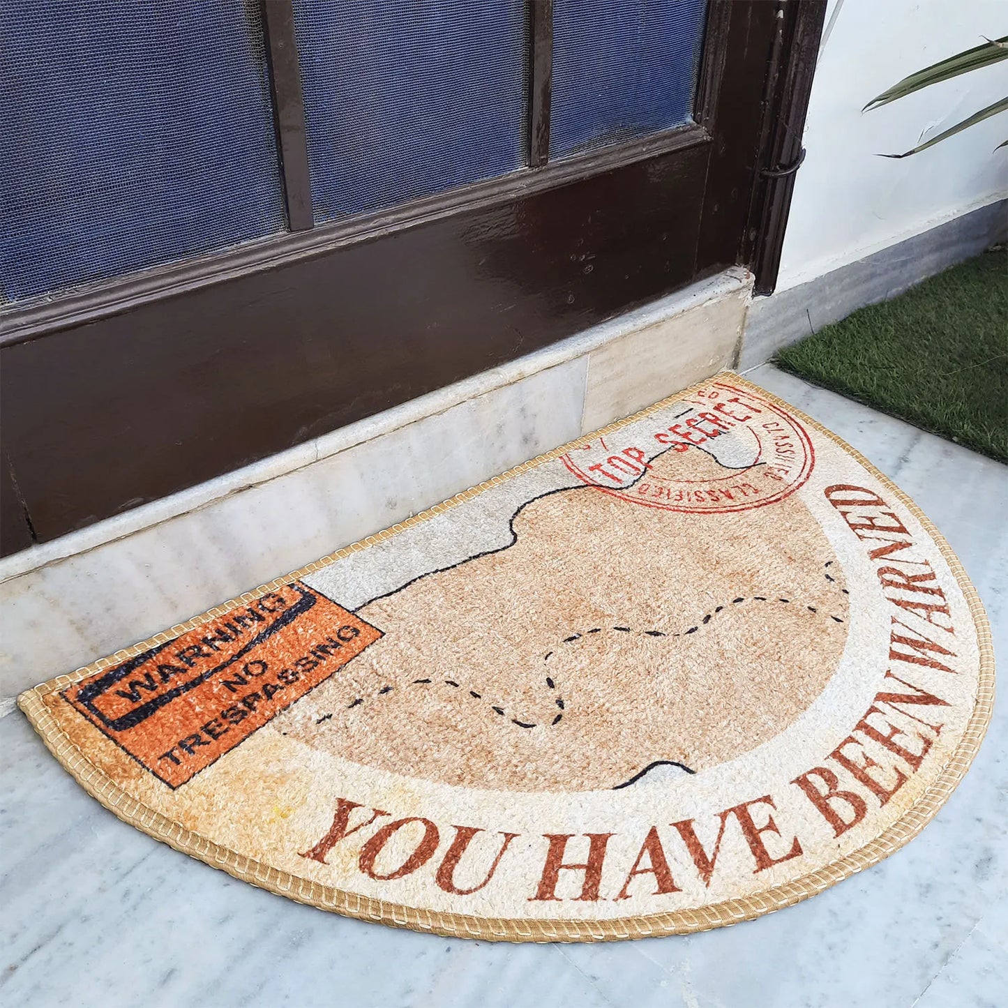 Avioni Home Floor Mats in Modern Design with a Fun Little Message – Anti Slip, Durable & Washable | Outdoor & Indoor
