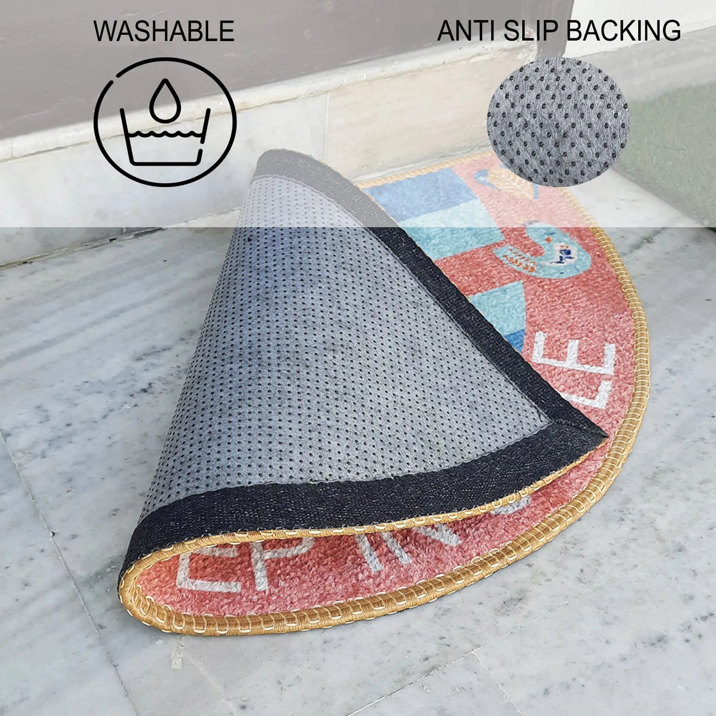 Avioni Home Floor Mat “Step in Style” Modern Design – Anti Slip, Durable & Washable | Outdoor & Indoor
