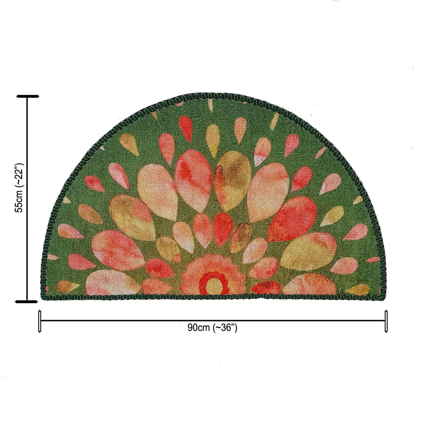 Avioni Home Floor Mats in Beautiful Rangoli Design – Anti Slip, Durable & Washable | Outdoor & Indoor