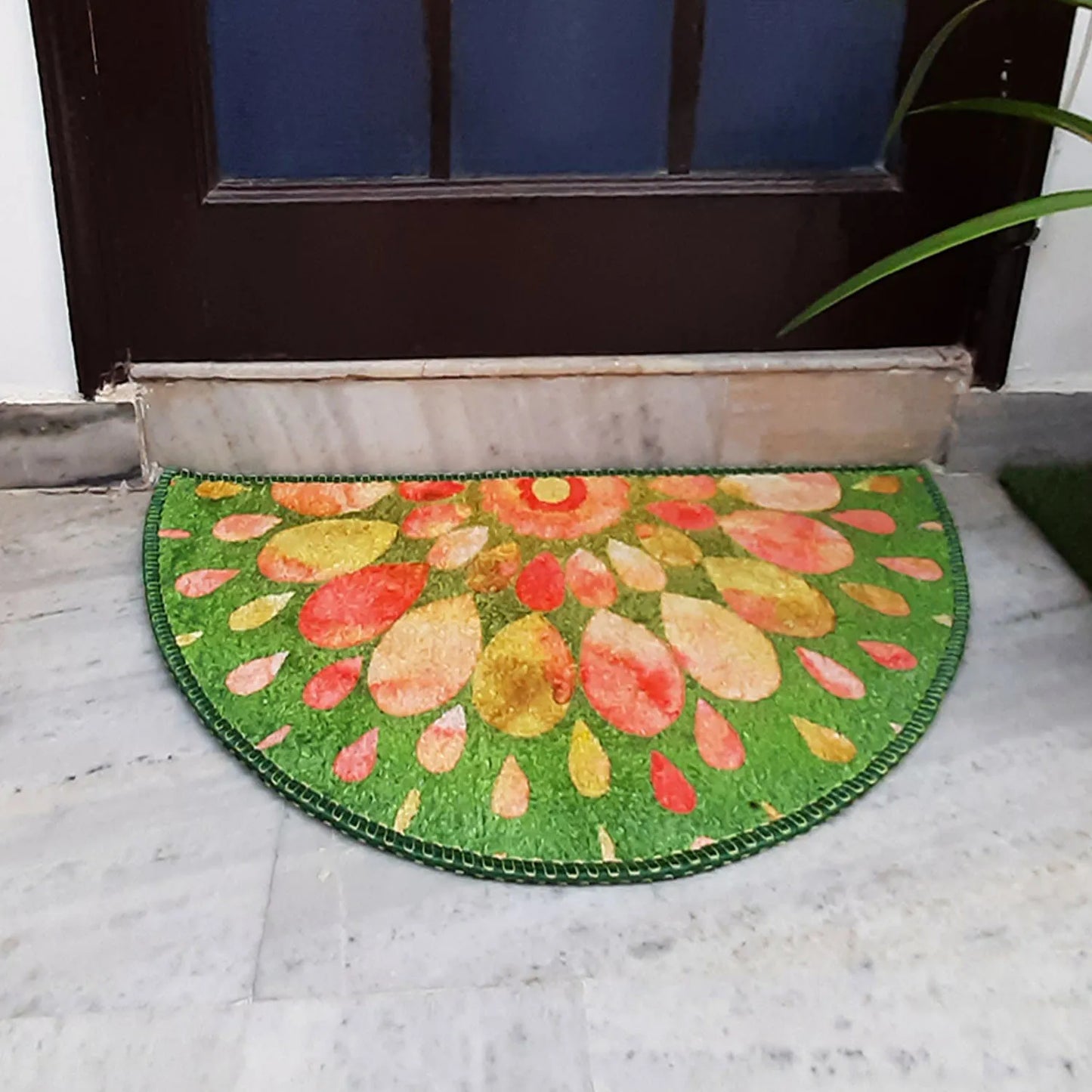 Avioni Home Floor Mats in Beautiful Rangoli Design – Anti Slip, Durable & Washable | Outdoor & Indoor