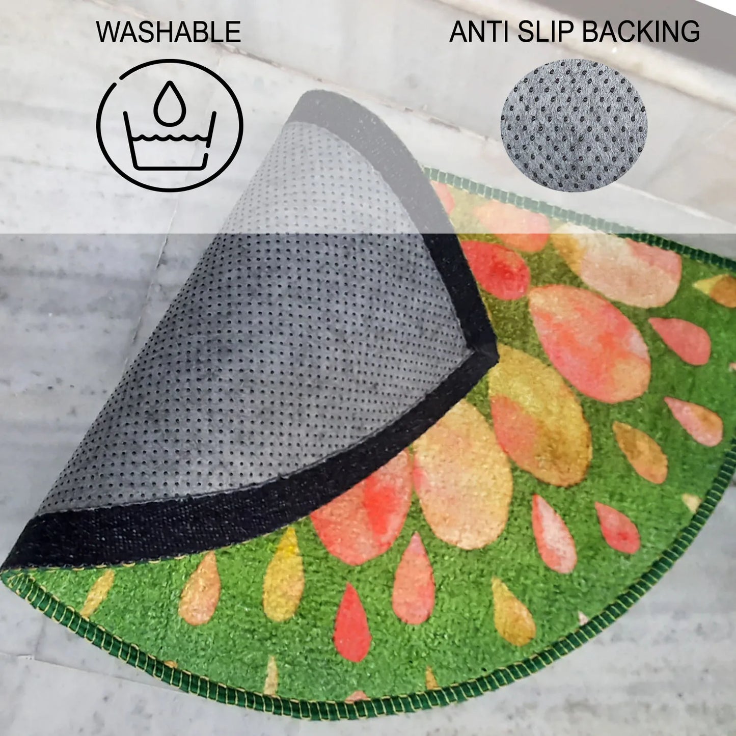 Avioni Home Floor Mats in Beautiful Rangoli Design – Anti Slip, Durable & Washable | Outdoor & Indoor