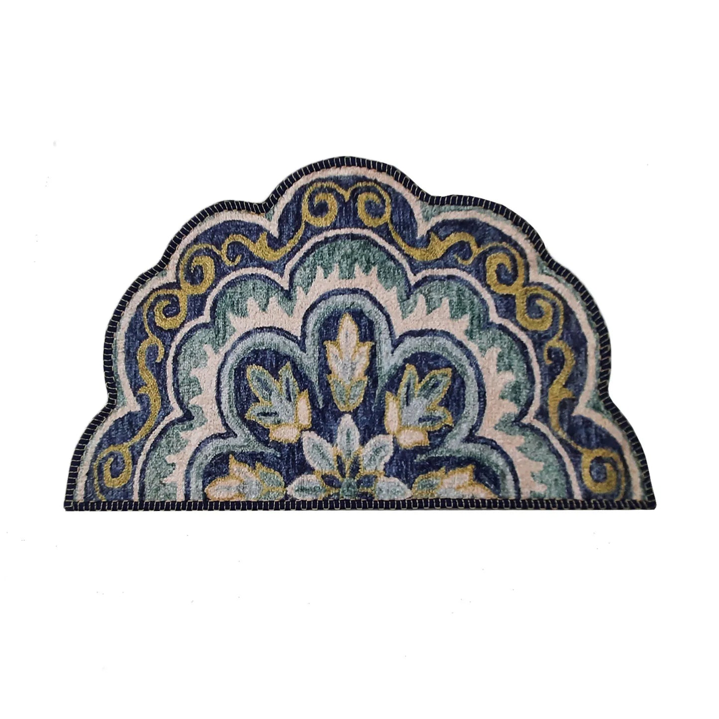 Avioni Home Floor Mats in Beautiful Rangoli Design – Anti Slip, Durable & Washable | Outdoor & Indoor