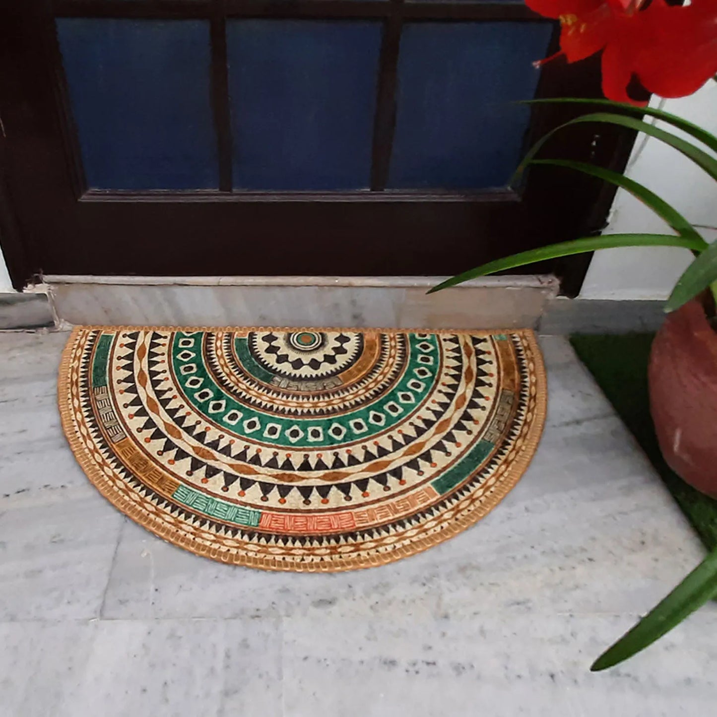 Avioni Home Floor Mats in Beautiful Boho Design – Anti Slip, Durable & Washable | Outdoor & Indoor