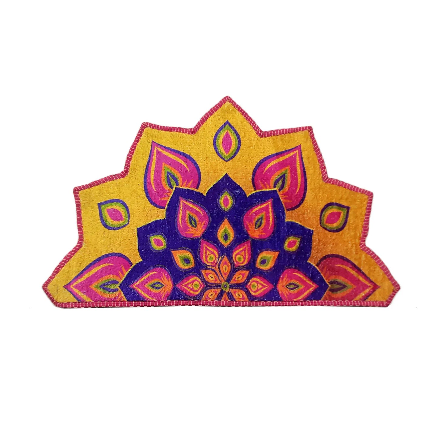 Avioni Home Floor Mats in Beautiful Rangoli Petals Design – Anti Slip, Durable & Washable | Outdoor & Indoor