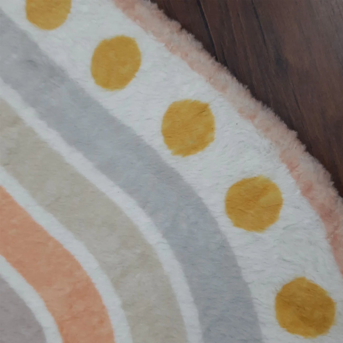 Avioni Home Rainbow Inspired Fluffy Shag Very Soft Fur Rug for Kids Nursery Play Room
