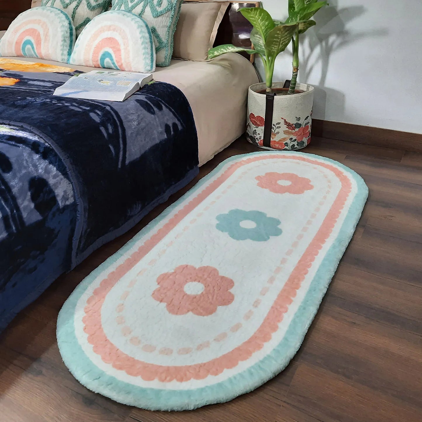Avioni Home Boho Style Fluffy Shag Very Soft Fur Rug for Kids’ Nursery Play Room