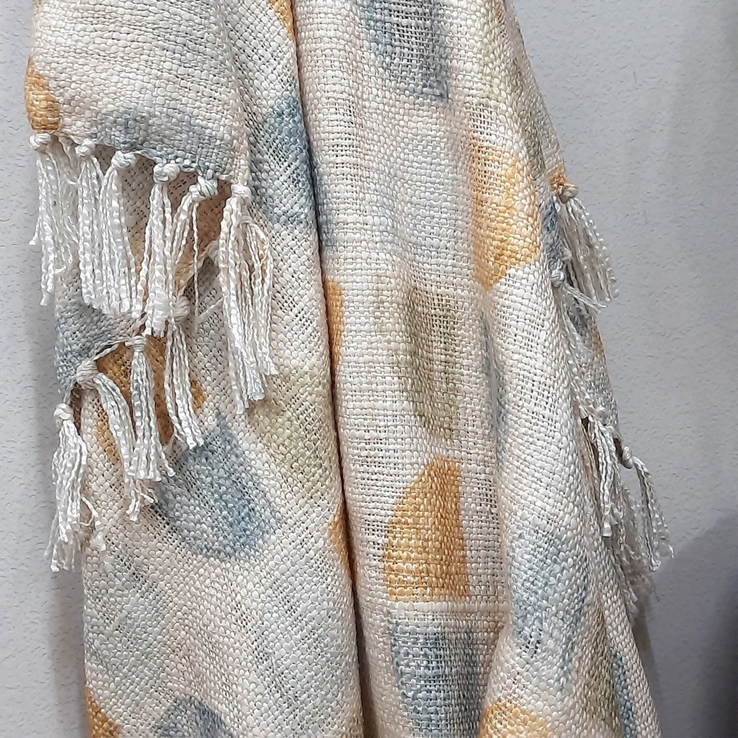 Avioni Home Sofa Throw | Handloom Weaved Bohemian Blanket with Fringes | Modern Soft Travel Blanket, Throws for Sofas, Armchair, Couch and Bed