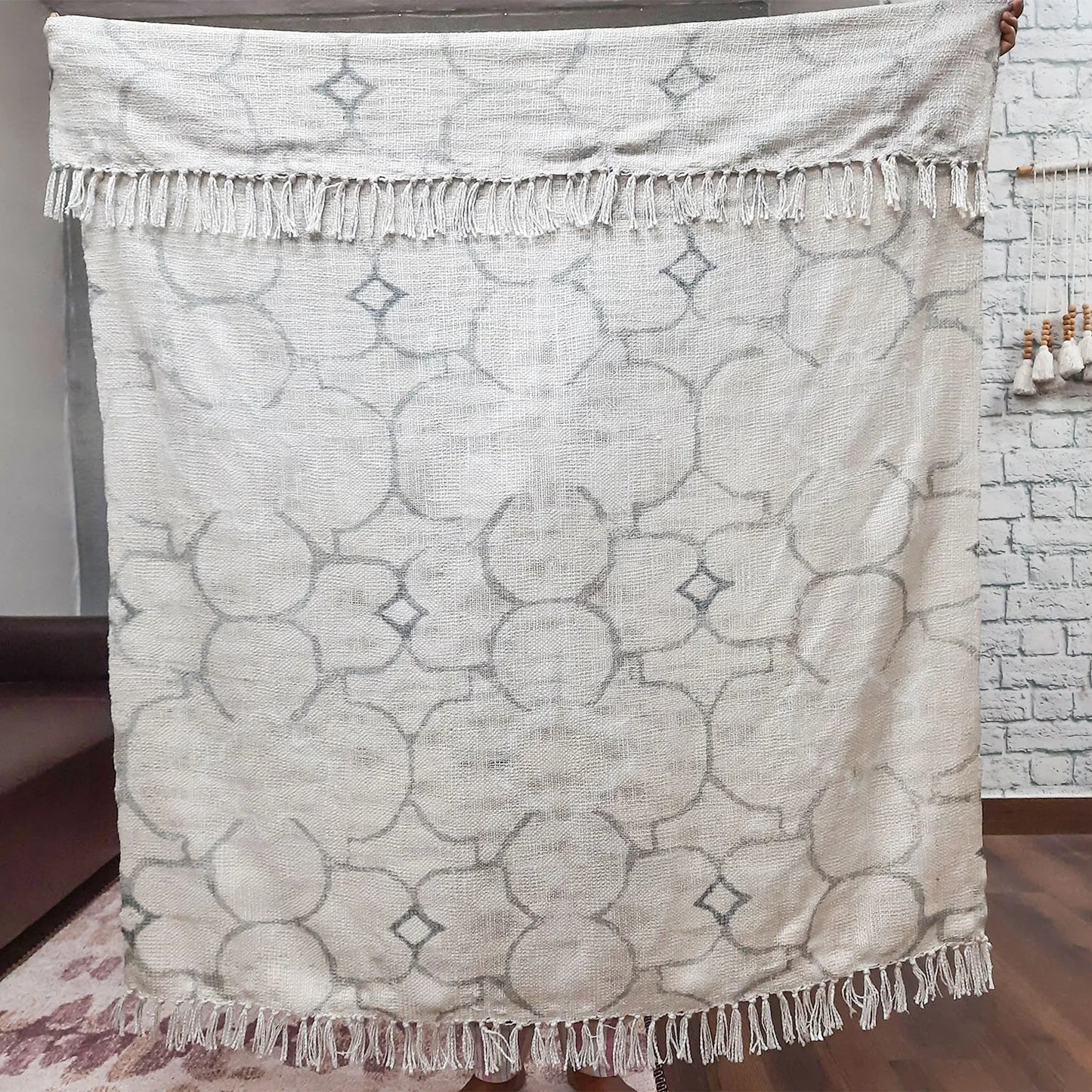 Avioni Home Beautiful Soft Sofa Throw | A must add to your living room | Modern Design Virgin Premium Polyester Slub Handloom Sofa Throw