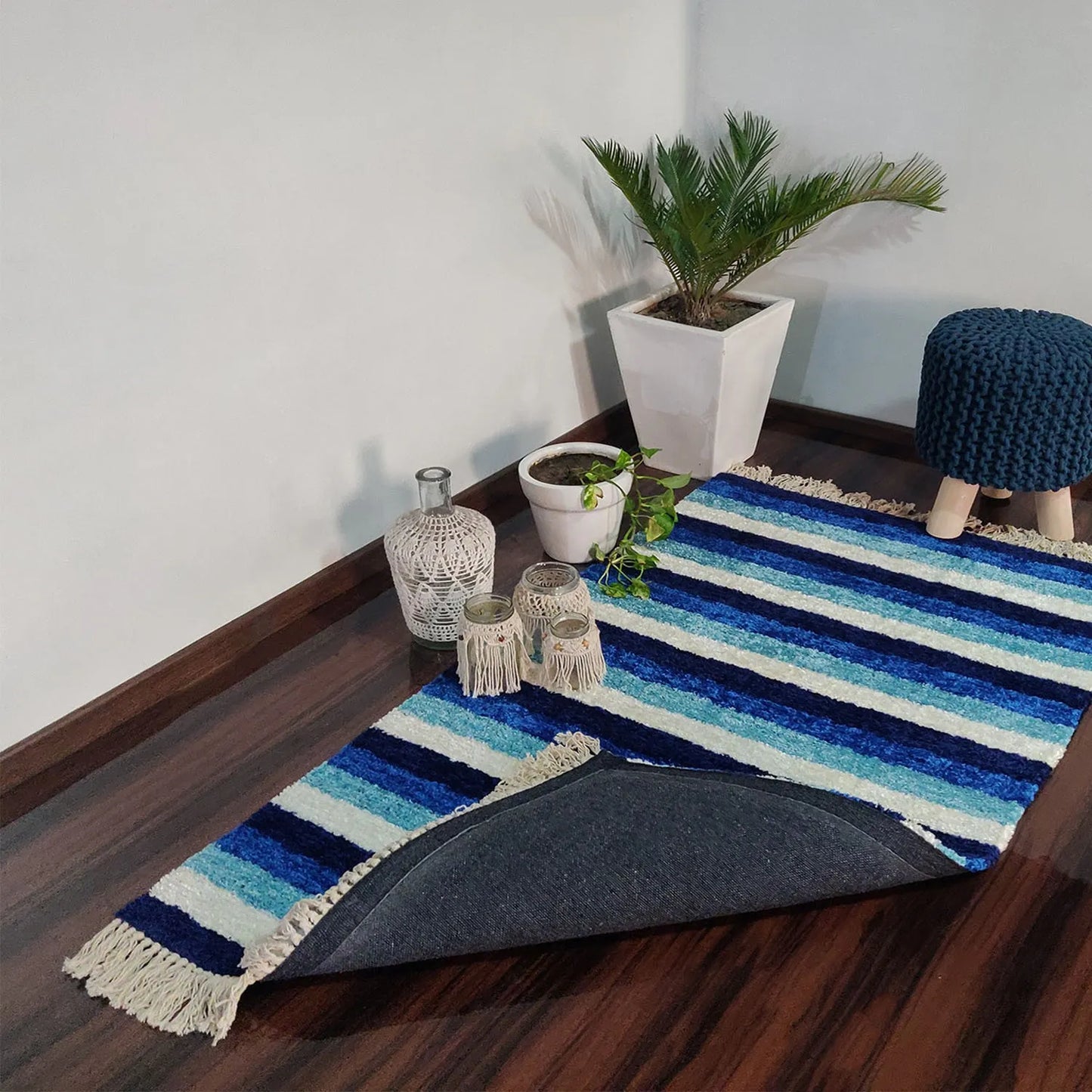 Avioni Carpets for Living Room – Neo Modern Collection Blue Carpet/Rug – 90cm x 150cm