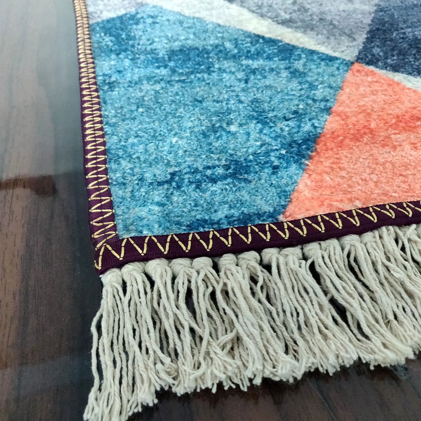 Avioni Home Neo Modern Collection – Faux Silk – 3D Geometric Design