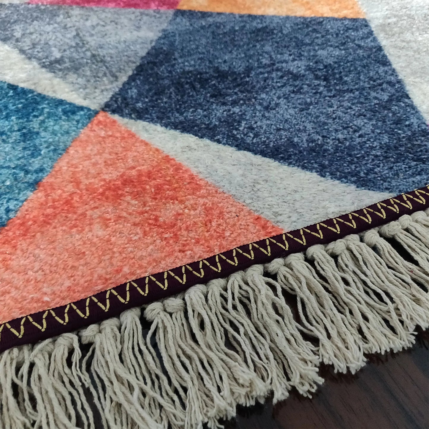 Avioni Home Neo Modern Collection – Faux Silk – 3D Geometric Design