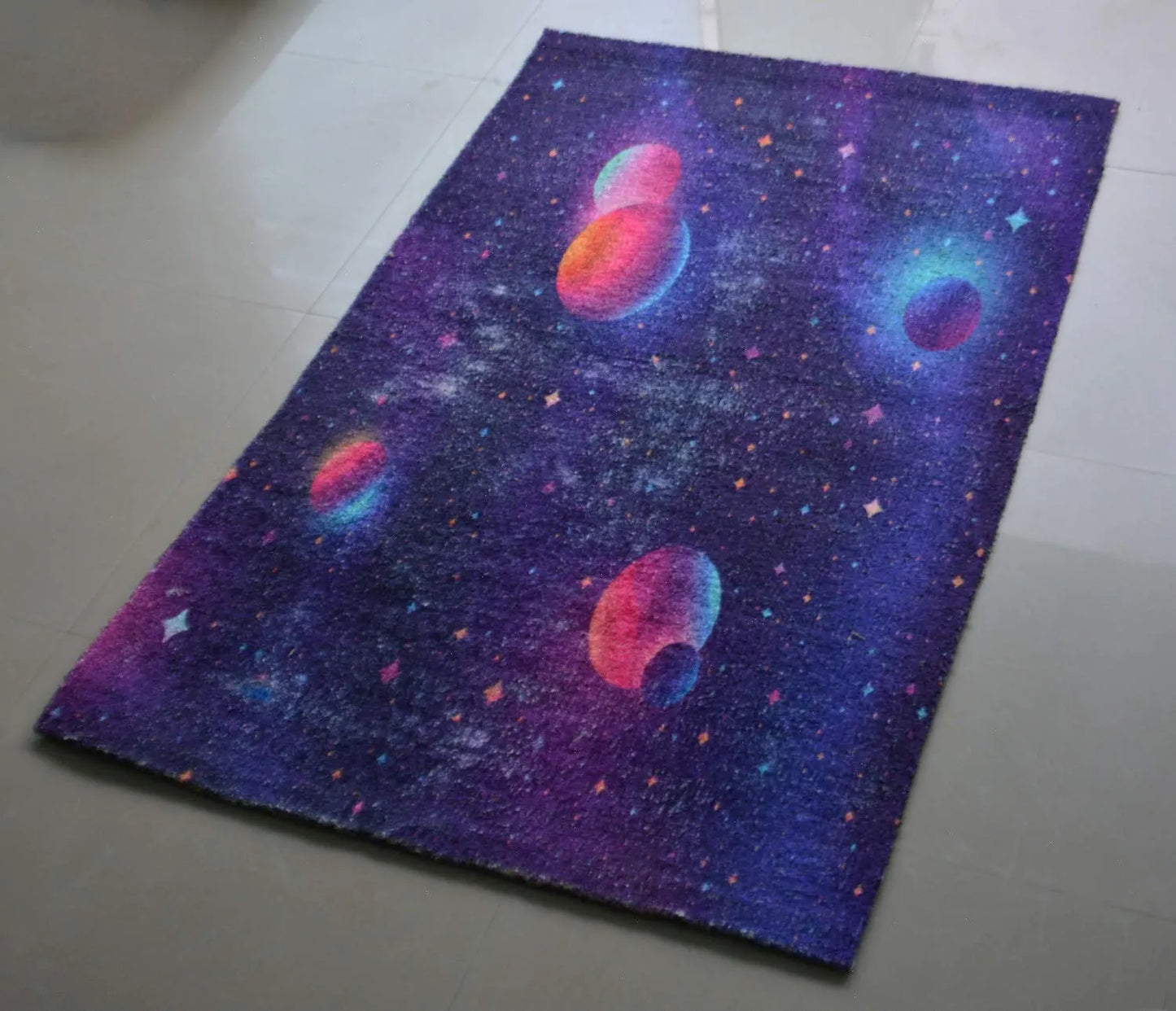 Avioni Home Carpets for Kids Room Silk- Kids Collection Galaxy- 90cm x 150cm