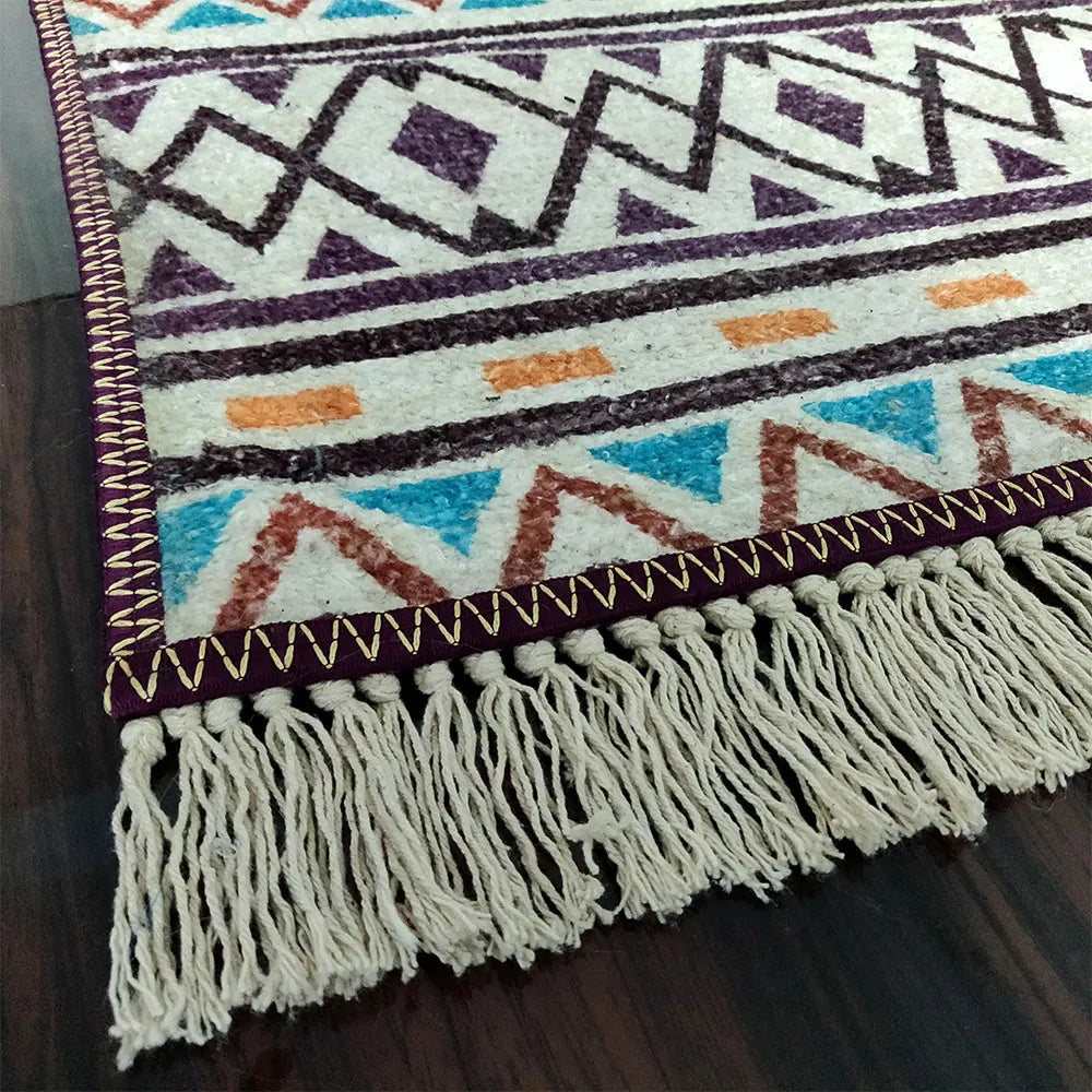 Avioni Home Contemporary Collection – Blue Tribal Pattern