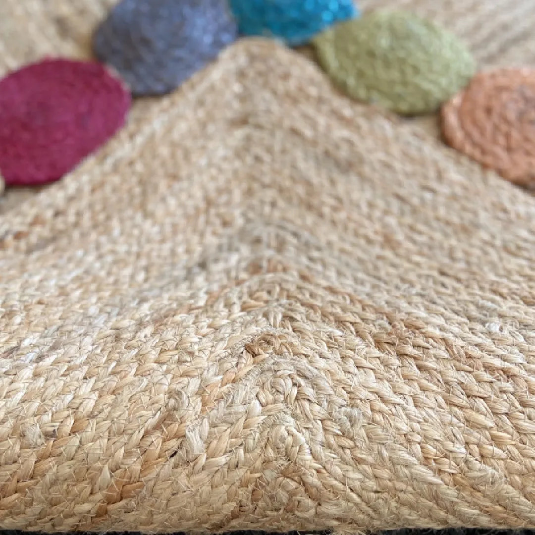 Avioni Home Nature’s Bloom Collection – Handmade Jute Rug – Braided Area Rugs – Best Seller