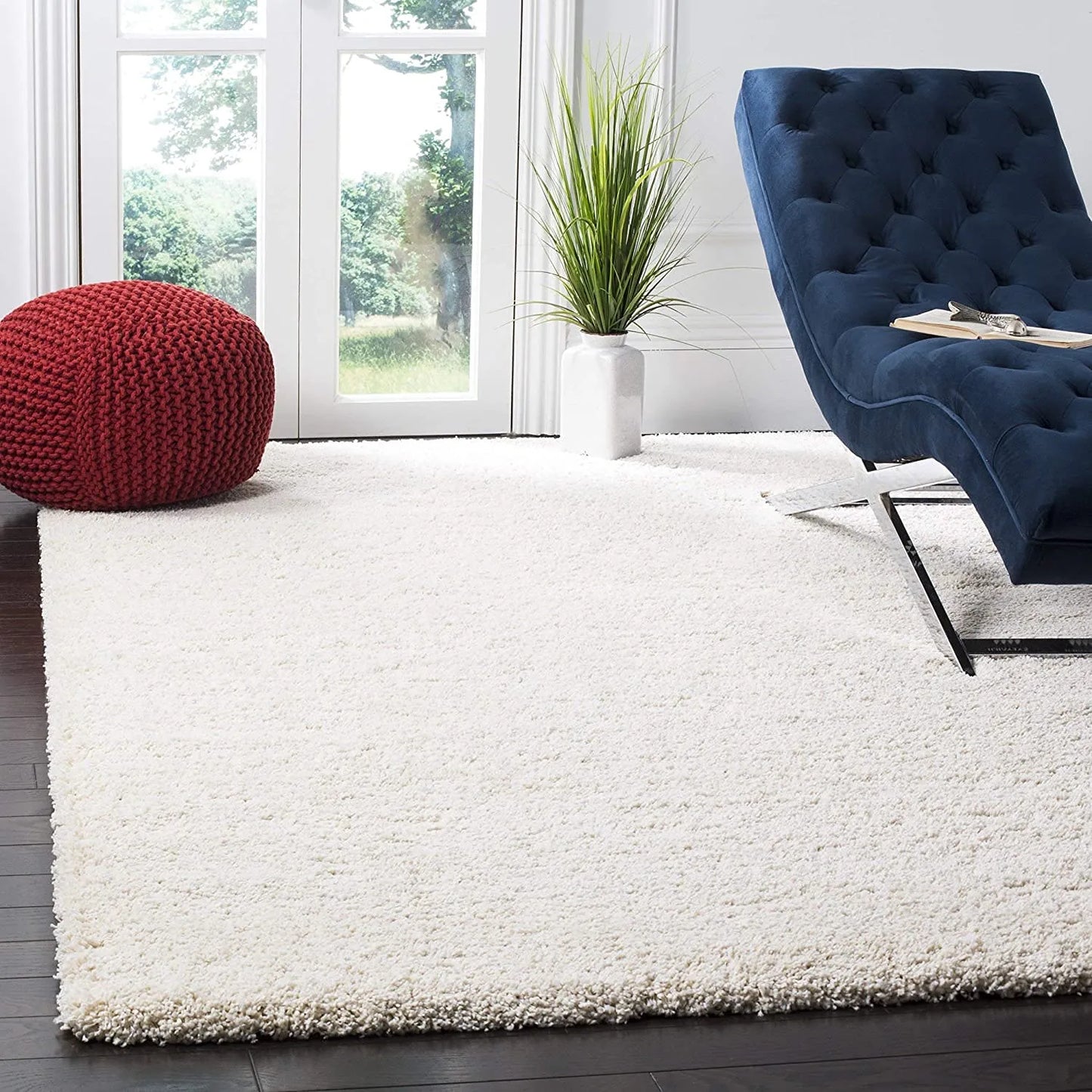 Avioni Home Atlas Collection – Microfiber Soft Carpet – Cream