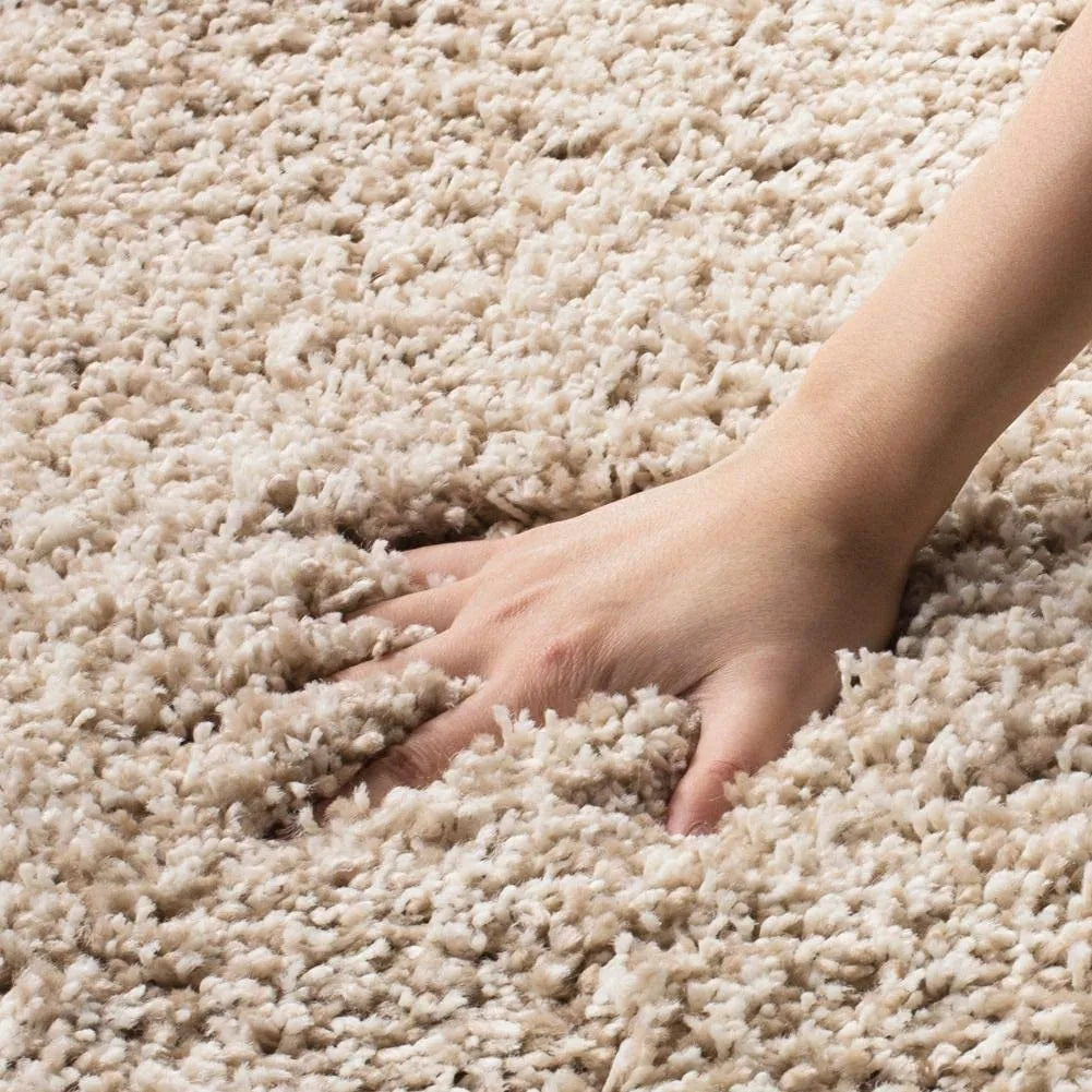 Avioni Home Atlas Collection – Microfiber Soft Carpet – Beige