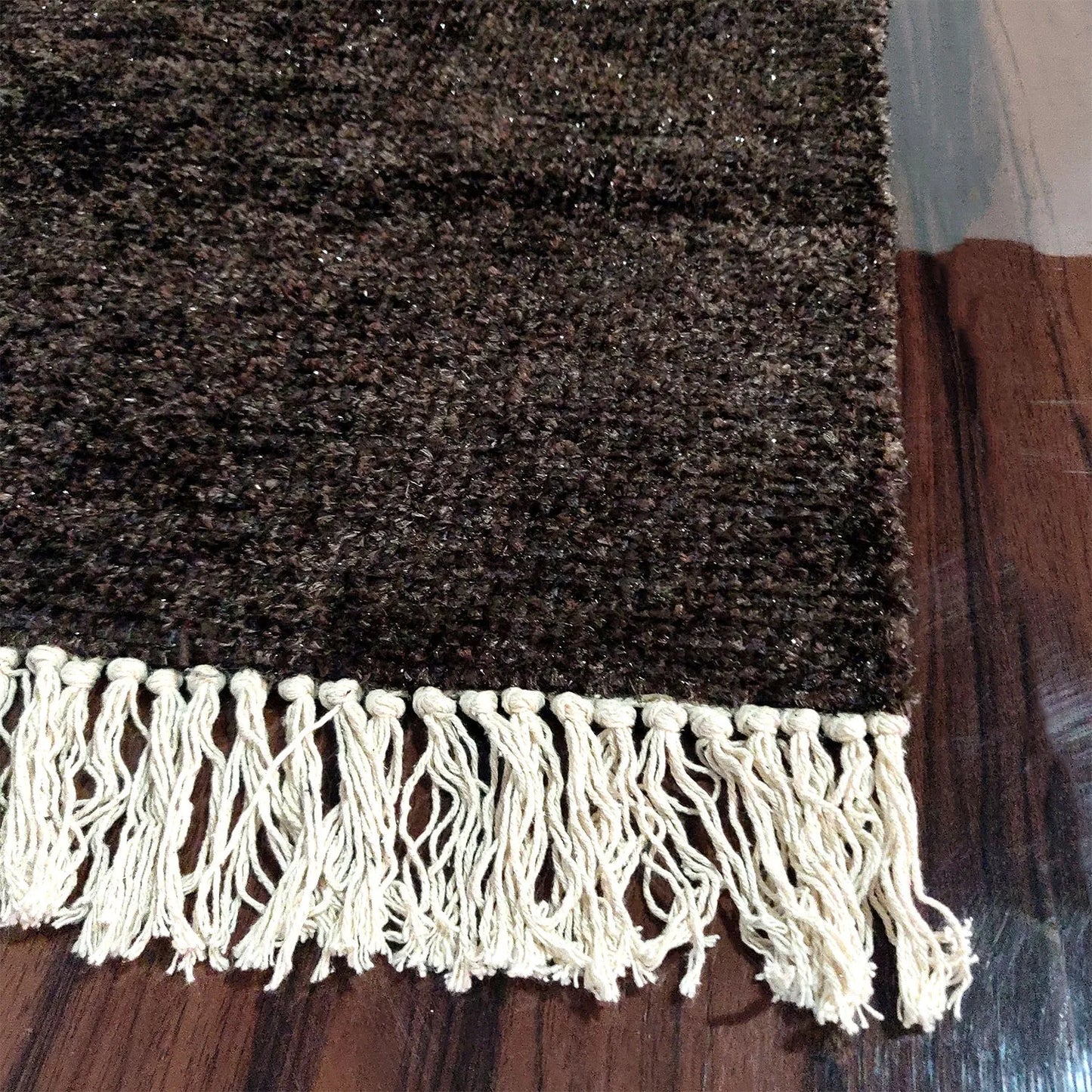 Value Deal – Avioni Home Carpet For Living Room Lux Collection- Modern Plain Rug – Coffee Colored