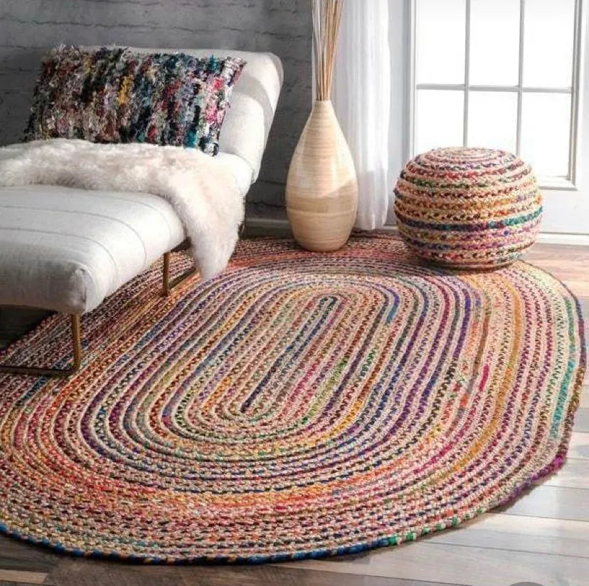 Avioni Home Premium Carpet Collection – Chindi & Jute Handmade Braided –  AVIONI HOME UAE