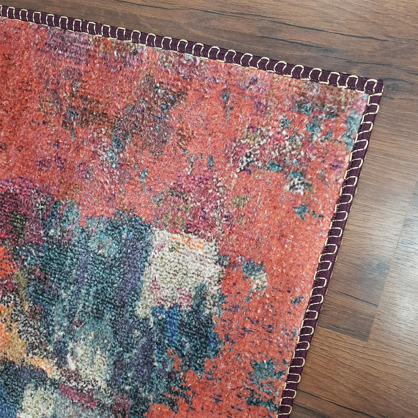 Avioni Home Faux Silk Carpet for Your Living Room | Abstract Elements | Durable and Washable | BrickLane Collection