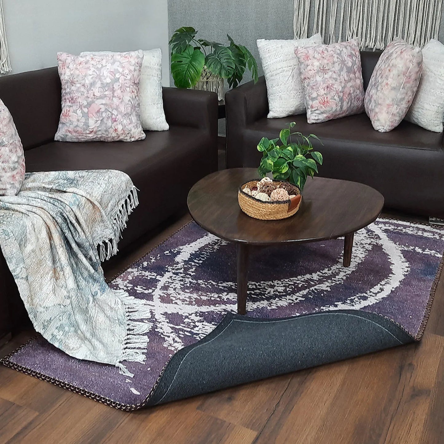 Avioni Home Faux Silk Carpet for a Stylish and Modern Living Room | Durable and Washable | BerryBliss Collection