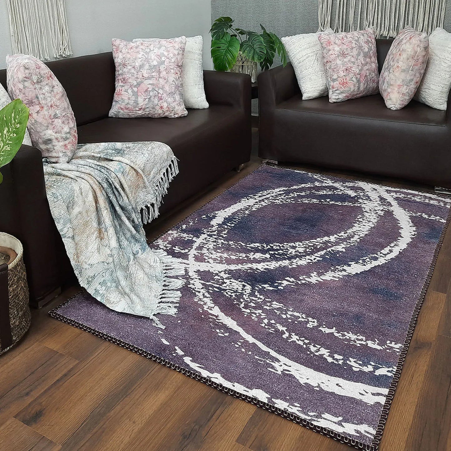 Avioni Home Faux Silk Carpet for a Stylish and Modern Living Room | Durable and Washable | BerryBliss Collection