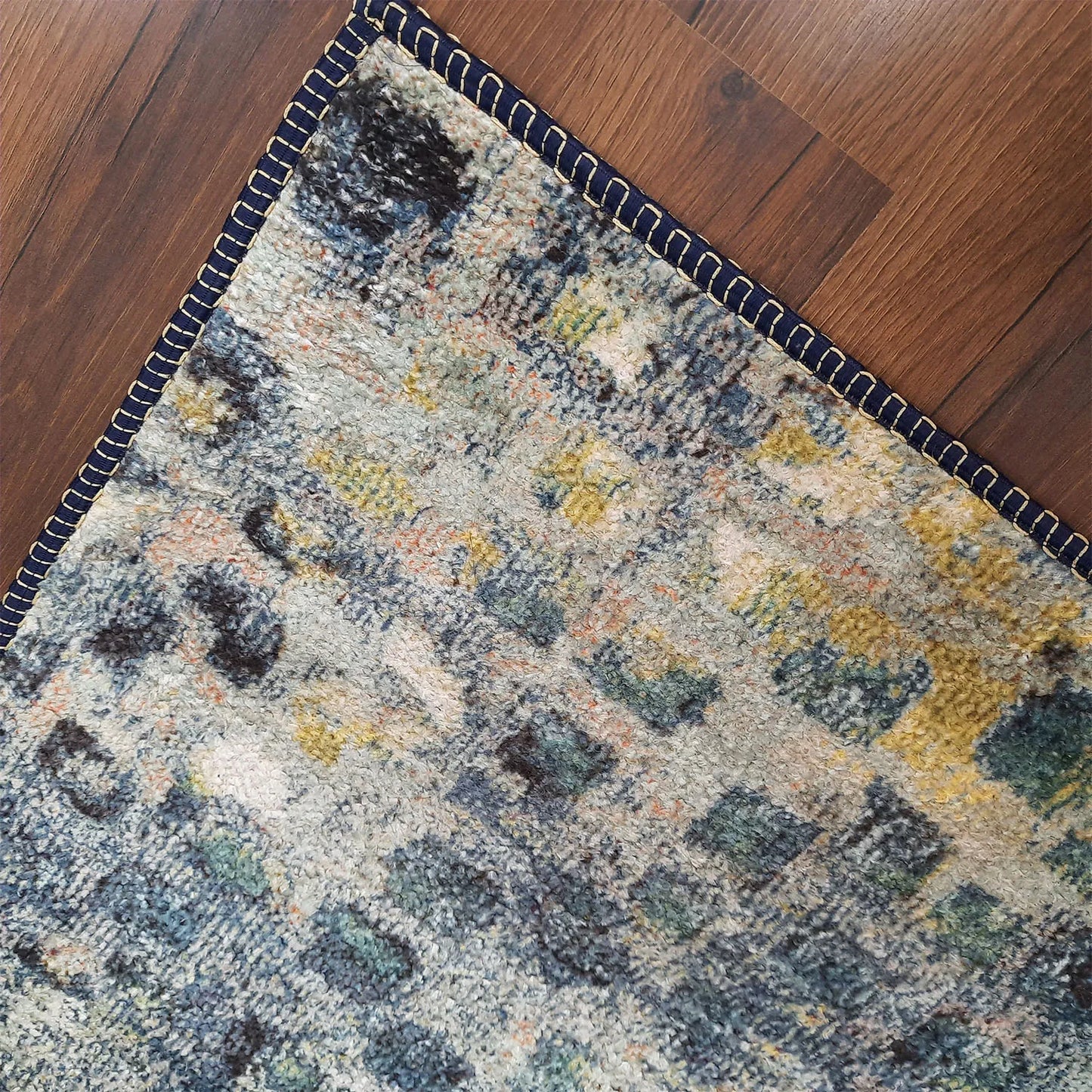 Avioni Home Faux Silk Carpet for Your Living Room | Durable and Washable | GreyDawn Collection