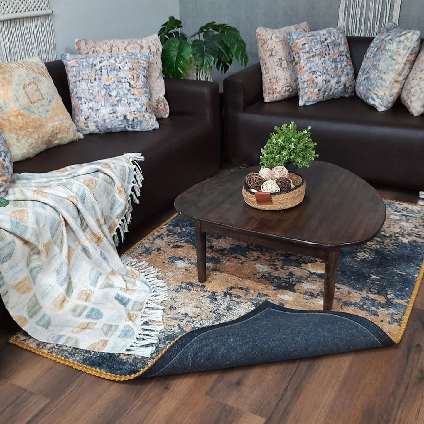 Avioni Home Faux Silk Carpet | Perfect Blend of Style and Luxury | Durable and Washable | PebbleStreet Collection