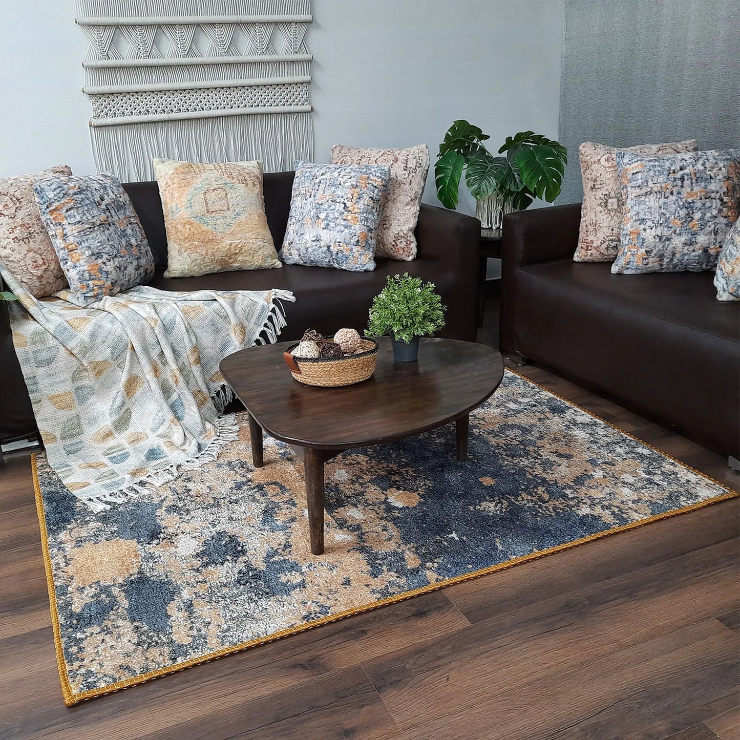 Avioni Home Faux Silk Carpet | Perfect Blend of Style and Luxury | Durable and Washable | PebbleStreet Collection