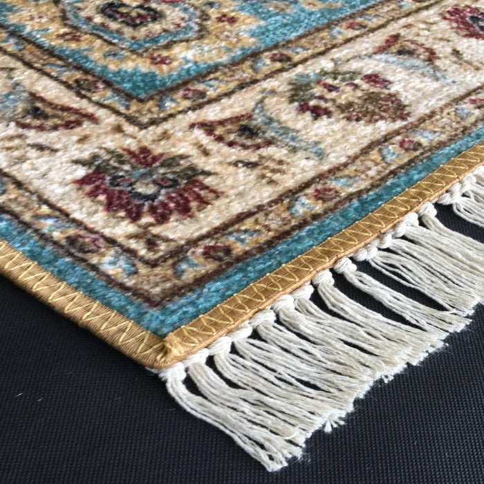 Avioni Home Contemporary Design – Faux Silk Carpet – Living Room Rug – Light Blue