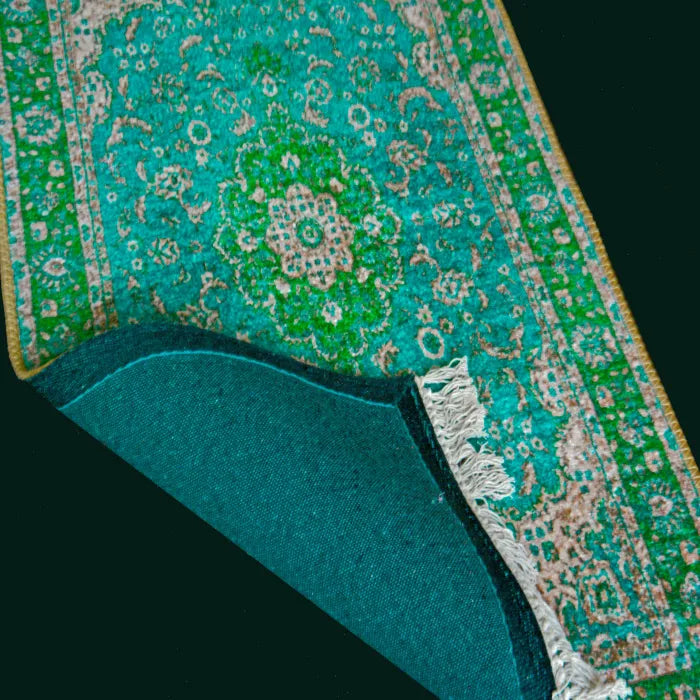 Avioni Home Faux Silk Persian Design Collection – Green