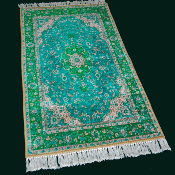 Avioni Home Faux Silk Persian Design Collection – Green
