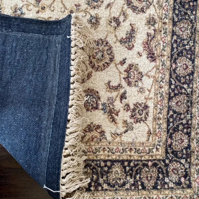 Avioni Home Classic Design – Faux Silk Carpet – Living Room Rug – Beige