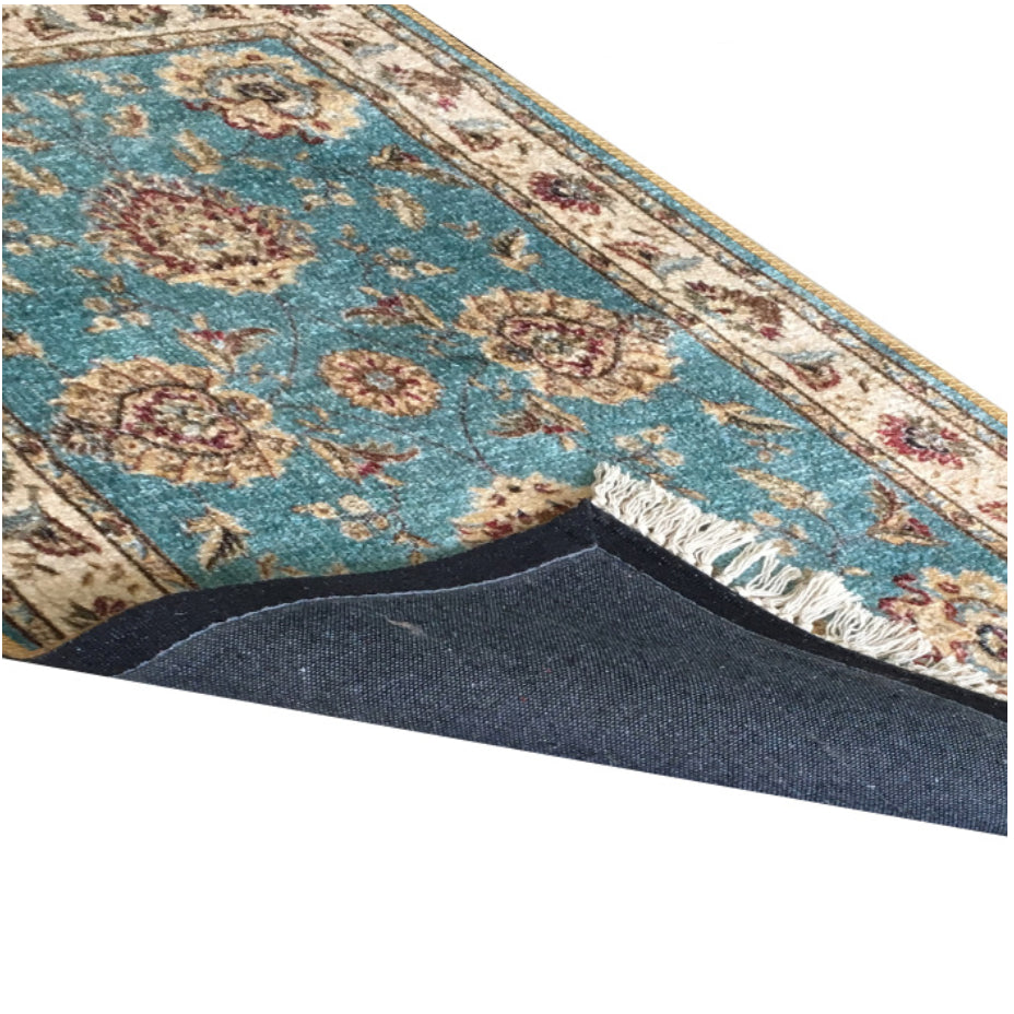 Avioni Home Contemporary Design – Faux Silk Carpet – Living Room Rug – Light Blue