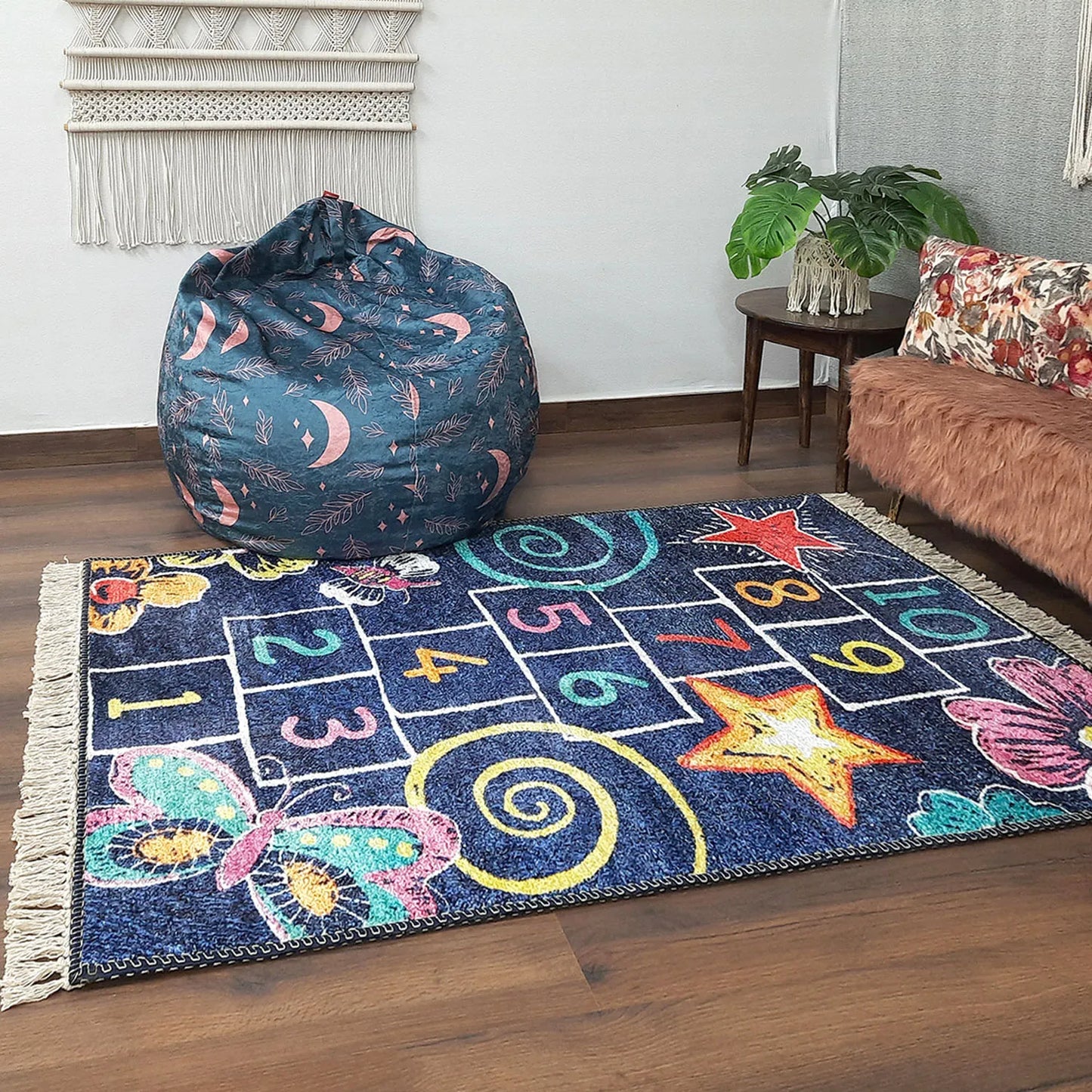 Avioni Home Faux Silk Carpet Kids Collection – Counting On Kids Room Rug
