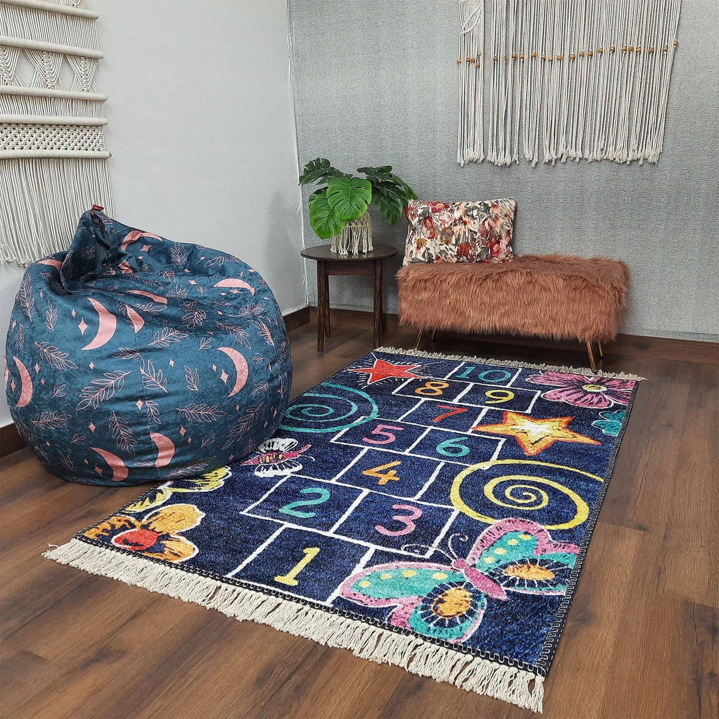 Avioni Home Faux Silk Carpet Kids Collection – Counting On Kids Room Rug
