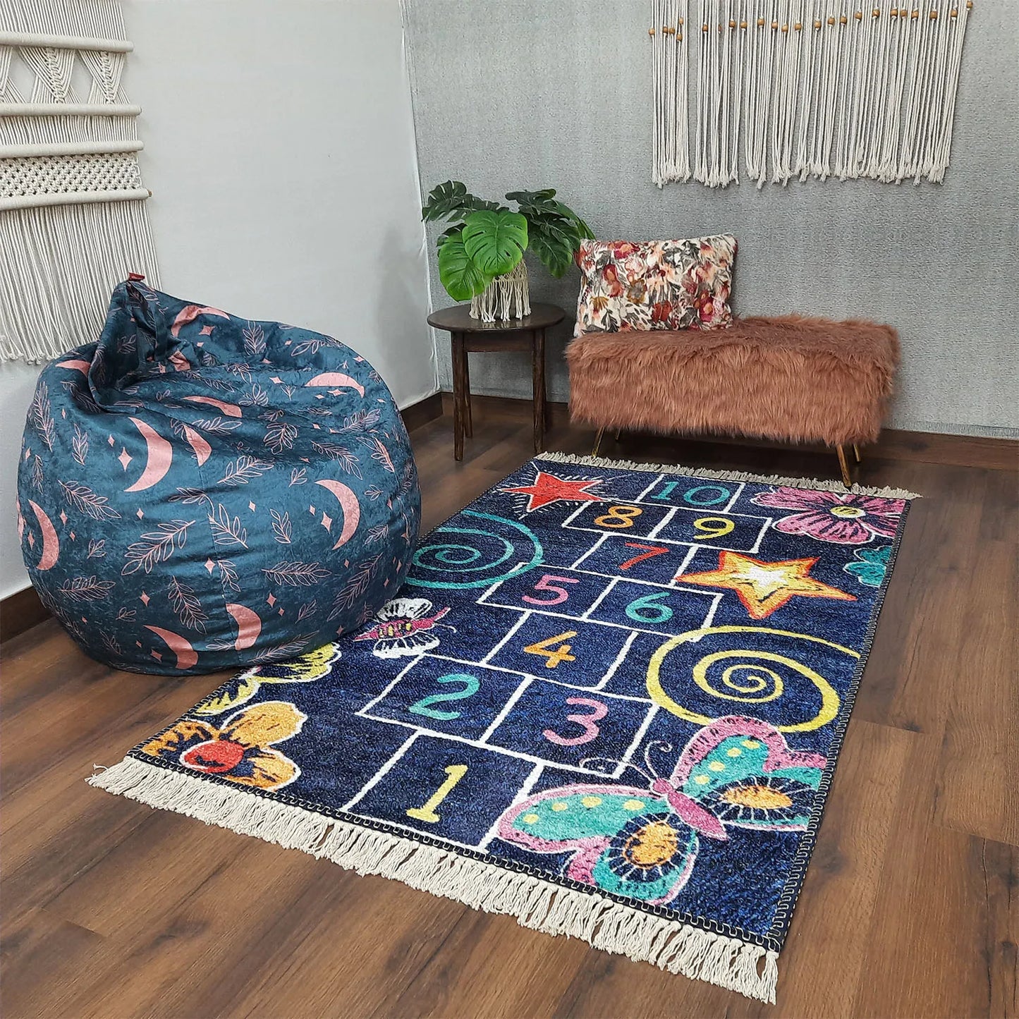 Avioni Home Faux Silk Carpet Kids Collection – Counting On Kids Room Rug