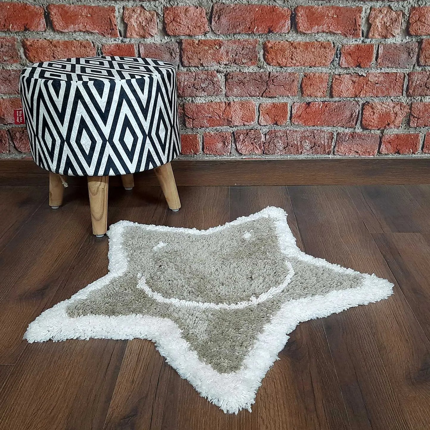 Avioni Home Kids Carpet Collection – Shaggy Smiling Star